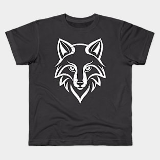 Enchanting Fox Head - distressed Kids T-Shirt